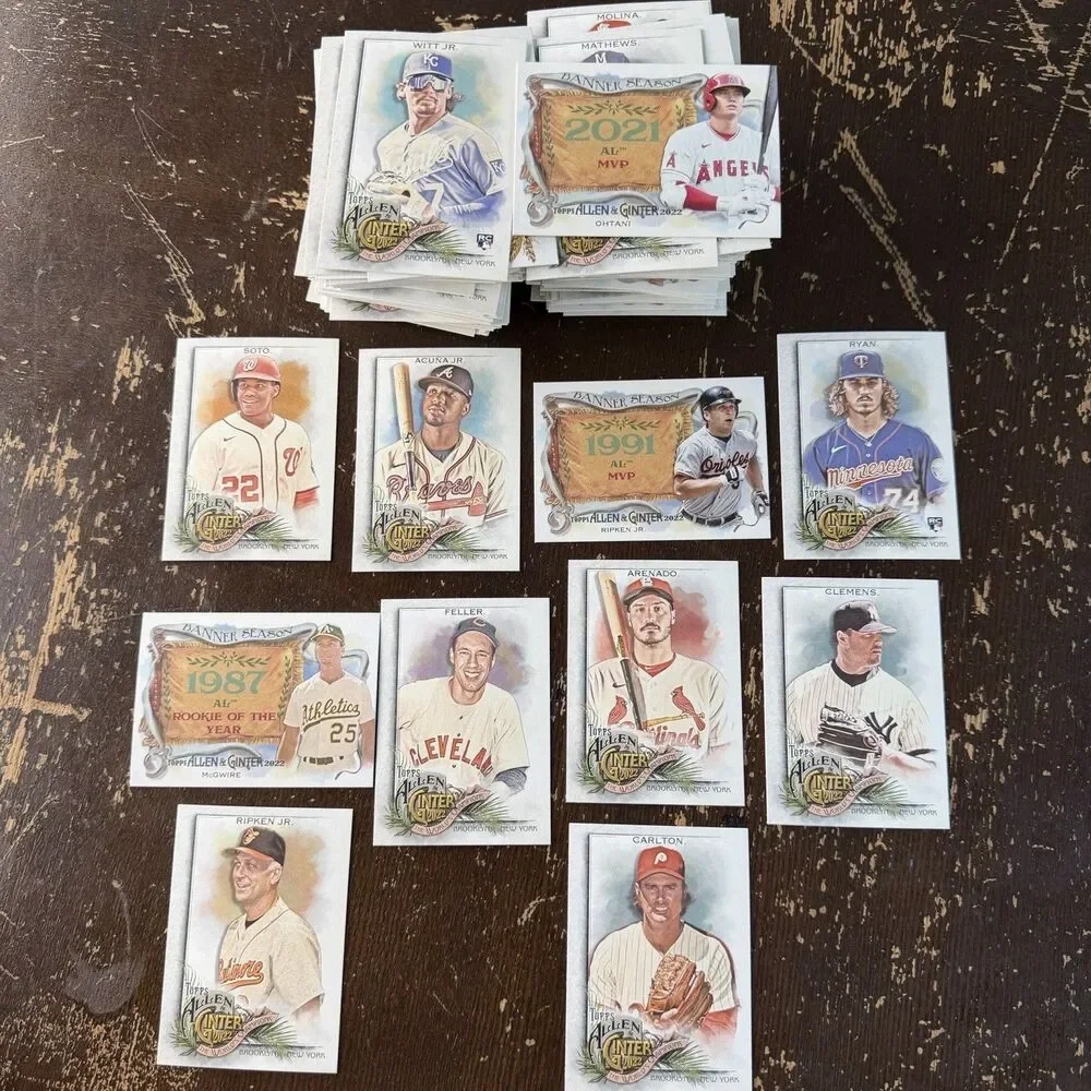 2022 Allen Ginter Baseball Cards Lot 200 + NM Witt Jr RC Ohtani Soto Acuna Jr